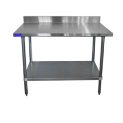 Stainless Steel Bench with Splashback 750mm x 1200mm