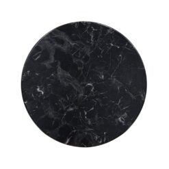 600mm Round Isotop Plus Table Top in Alcantara Black Marble