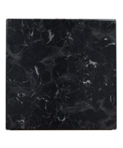 600mm Square Isotop Plus Table Top in Alcantara Black Marble