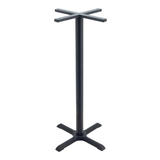 Maxwell Bar Table in Matte Black with Round Pole