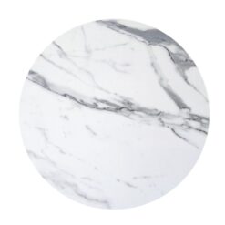 Romeo White Marble Round 700mm Isotop Table Top (Pattern Varies)
