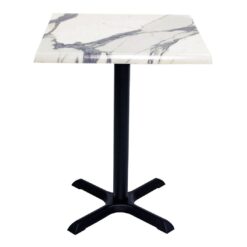 600mm Square Romeo Isotop Table Top with Black Maxwell Base