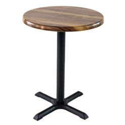 600mm Round Shesman Isotop Table Top with Black Maxwell Base