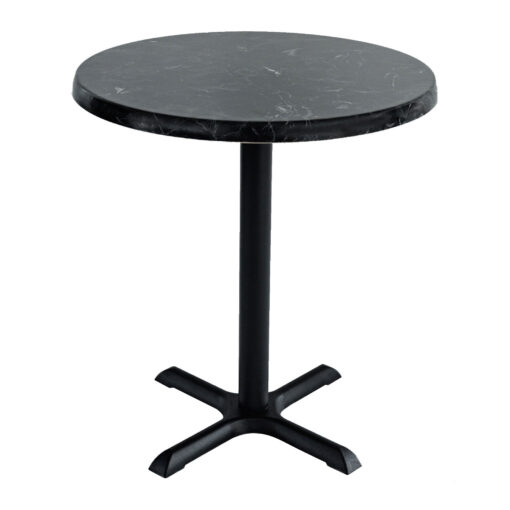 700mm Round Alcantara Isotop Table Top with Black Maxwell Base