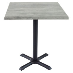 700mm Square Cement Isotop Table Top wirh Black Maxwell Base