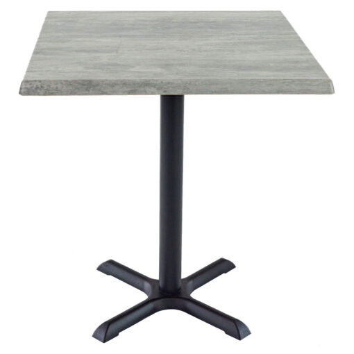 700mm Square Cement Isotop Table Top wirh Black Maxwell Base