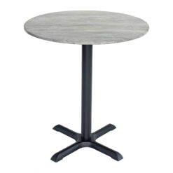 700mm Round Cement Sliq Isotop Table Top with Black Maxwell Base