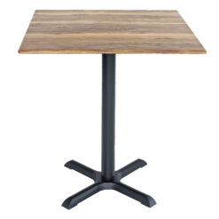 700mm Square Shesman Sliq Isotop Table Top with Black Maxwell Base