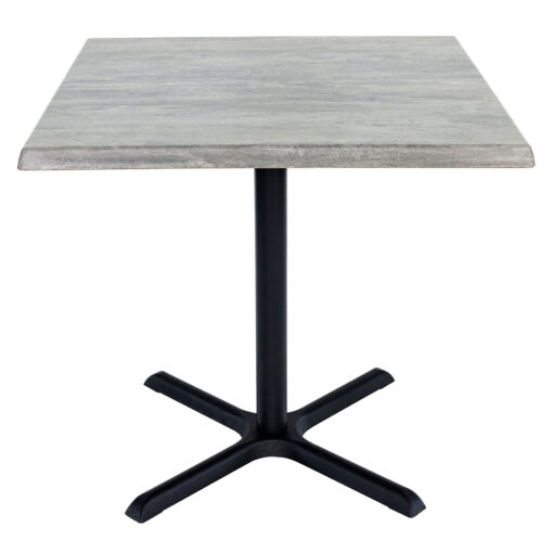 800mm Square Cement Isotop Table Top with Black Large Maxwell Base