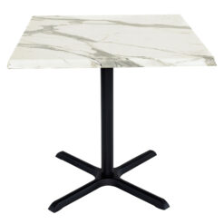 800mm Square Romeo Isotop Table Top with Black Large Maxwell Base