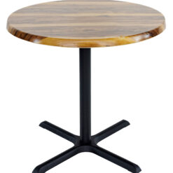 800mm Round Shesman Isotop Table Top with Black Large Maxwell Base