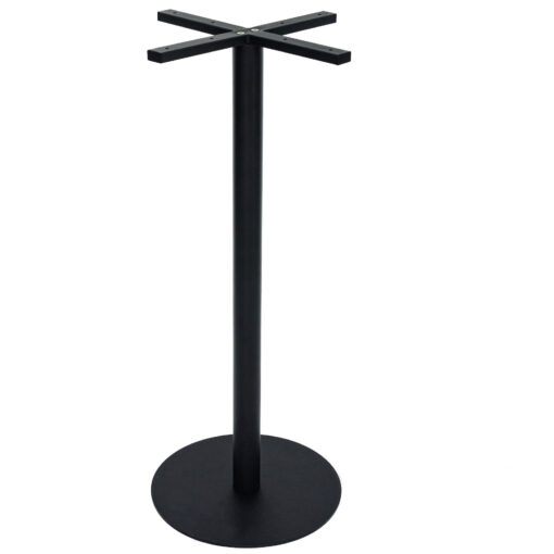 Circular Steel Bar Table in Matte Black