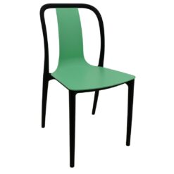 Emma Chair in Black and Mint Green