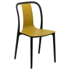 Emma Chair in Black and Mustard