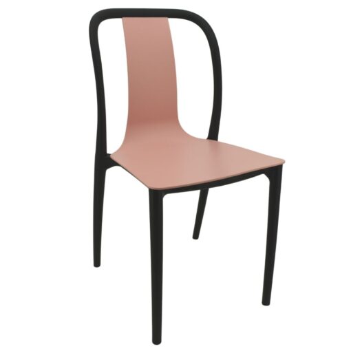 Emma Chair in Black and Pink