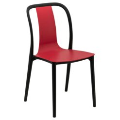 Emma Chair in Black and Ruby