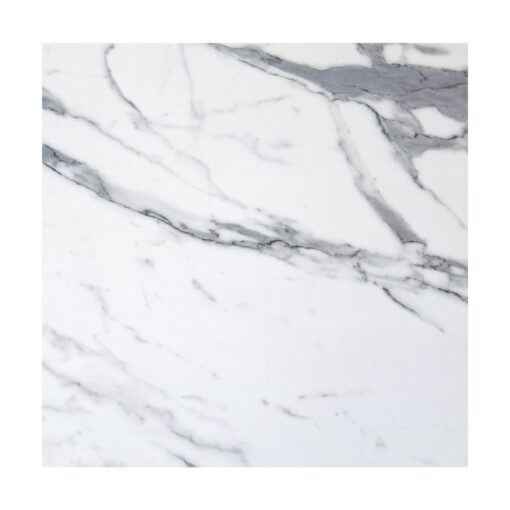 Romeo White Marble Square 800mm Isotop Sliq Table Top (Pattern Varies)