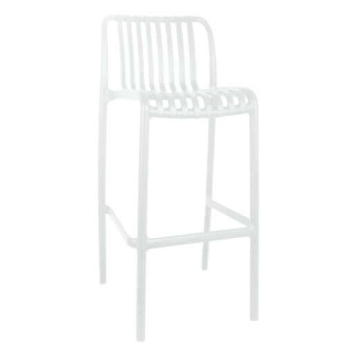 Tall Tuscan Stool in White