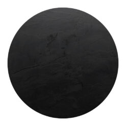 black moon round compact table top