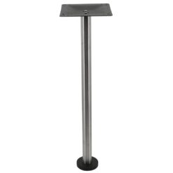 bolt in stainless steel bar table with round pole