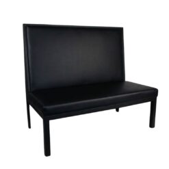 booth seat in black
