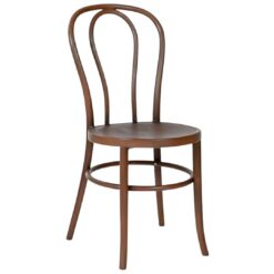 polypropylene cabaret chair in black timber look