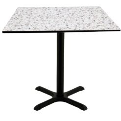 terrazzo compact table top with black maxwell base