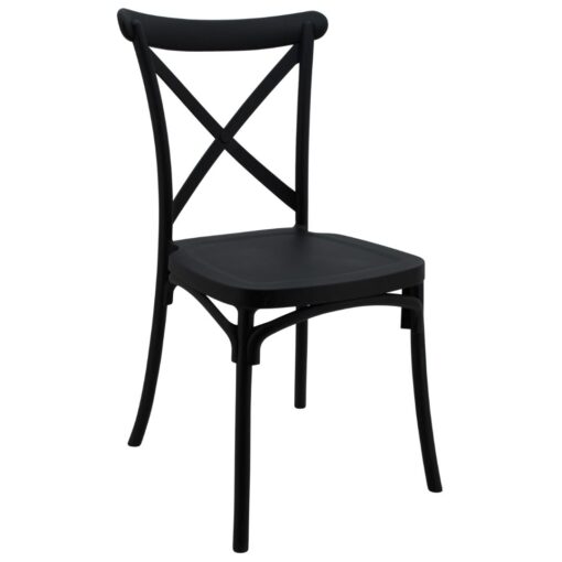 Cross Chair in Black