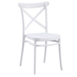 cross chair in white (extra strong)