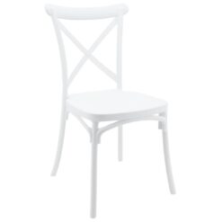 Cross Chair in White