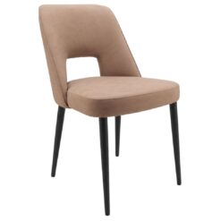 hanover chair in tan with black legs