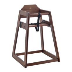 timber high chair in walnut
