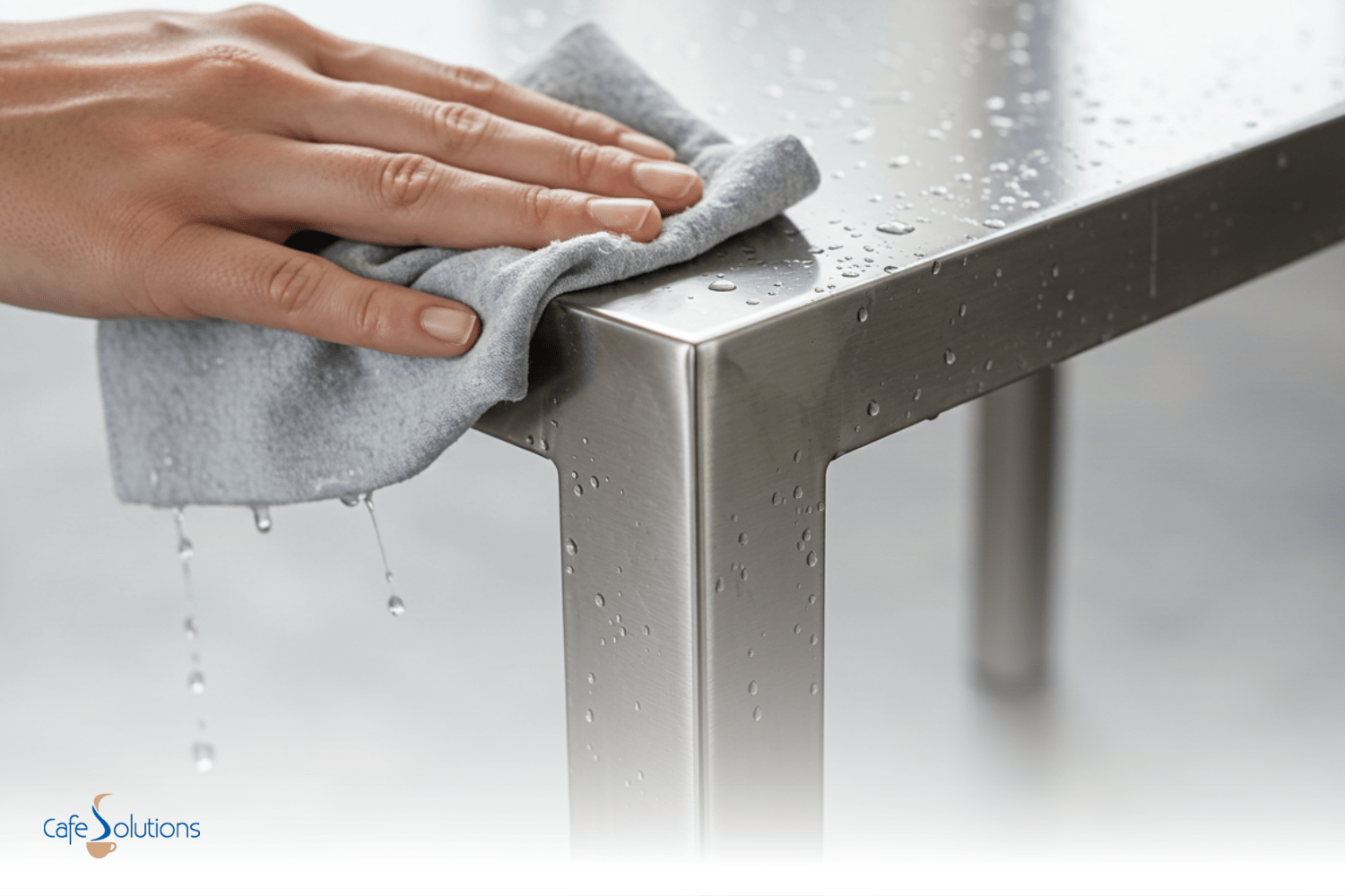 how to clean stainless steel table legs