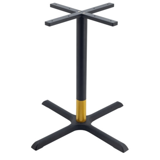 matte black with gold tip round pole with matte black large maxwell base base blk max lrg, pole blkgtr 72 x1
