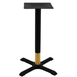 maxwell dining table base in matte black with round walnut finish pole (copy)