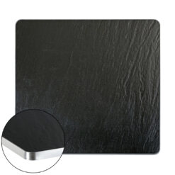 meteorite black sintered stone table top
