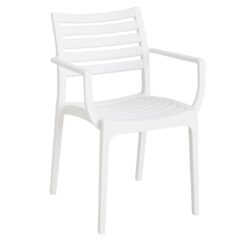 miami chair with arms in white (pre order)