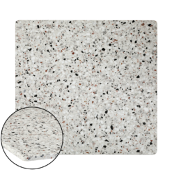 white panda terrazzo sintered stone table top