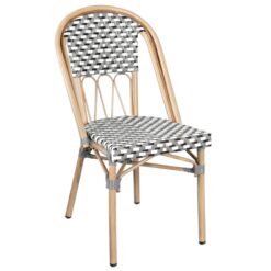 parisian chair louvre grey with light frame