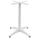 roma aluminium table base in gloss white