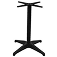 roma aluminium table base in matte black