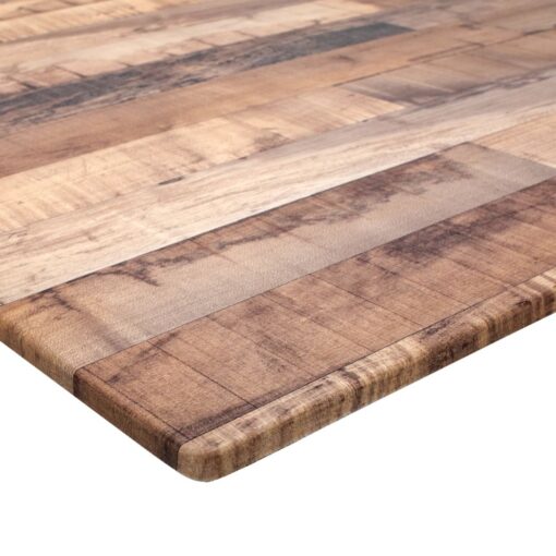 rustic maple square 800mm isotop sliq compact table top