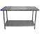 stainless steel bench 600mm x 1200mm