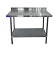 stainless steel bench with splashback 750mm x 1200mm