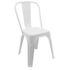 polypropylene replica tolix chair in white