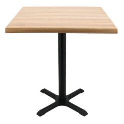 coco bolo wermodin table top with black maxwell base