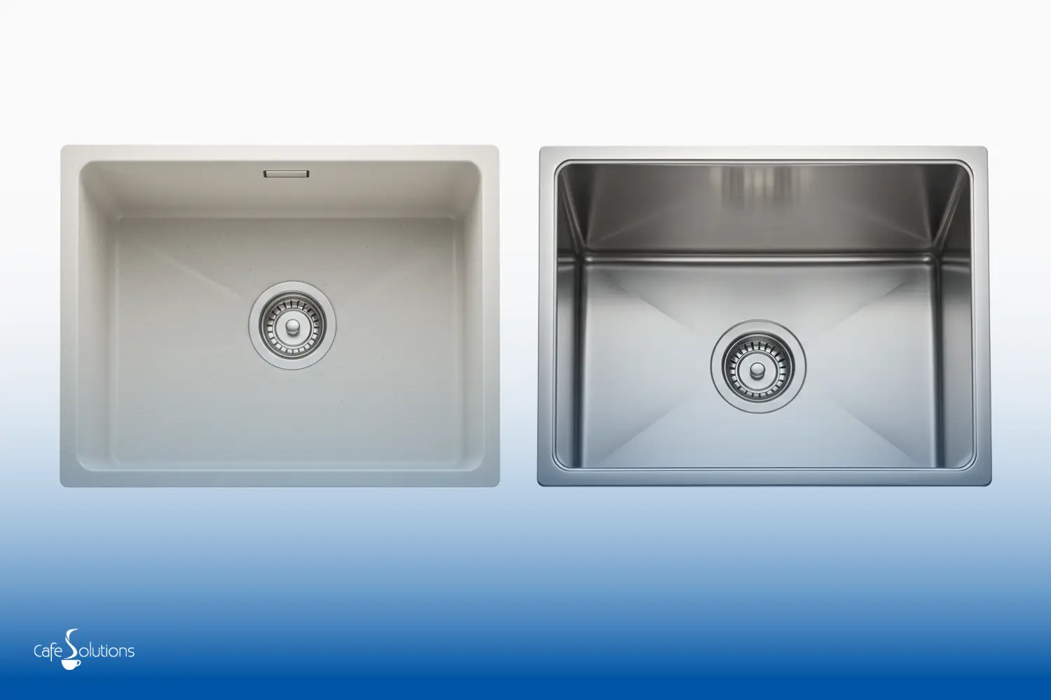 what's the deal with composite and stainless steel sinks